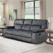 Pemberly Row Contemporary Manual Reclining Sofa and Loveseat
