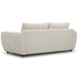 Pemberly Row Contemporary Mega Ivory Sofa and 2 Chair and Half