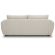 Pemberly Row Contemporary Mega Ivory Sofa and 2 Chair and Half
