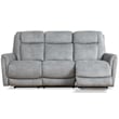 Pemberly Row Contemporary Hudson Grey Power Reclining Sofa and Loveseat