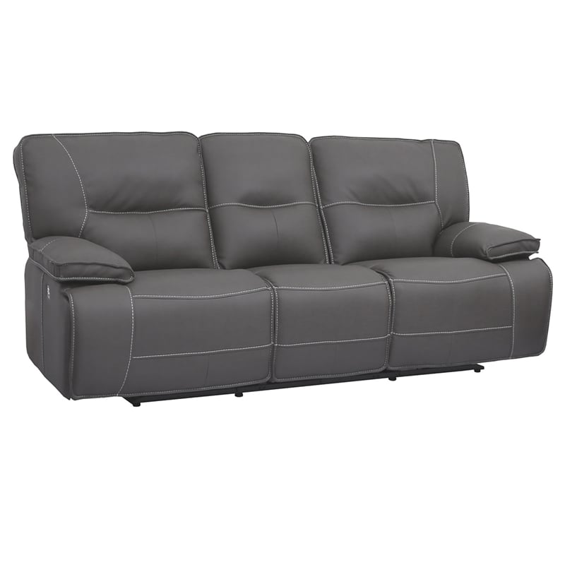 Pemberly Row Contemporary Haze Power Reclining Sofa and Loveseat