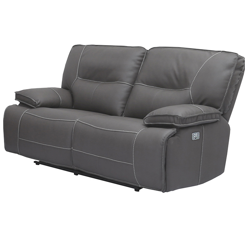 Pemberly Row Contemporary Haze Power Reclining Sofa and Loveseat