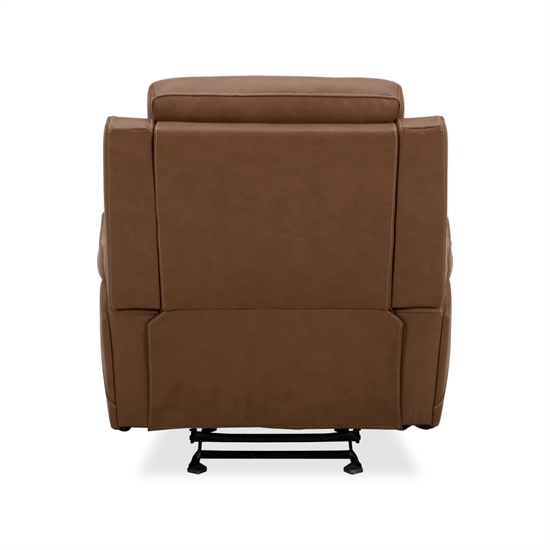 Pemberly Row Contemporary Butternut Power Reclining Sofa and Recliner