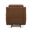Pemberly Row Contemporary Butternut Power Reclining Sofa and Recliner