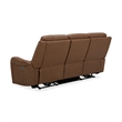 Pemberly Row Contemporary Butternut Power Reclining Sofa and Recliner