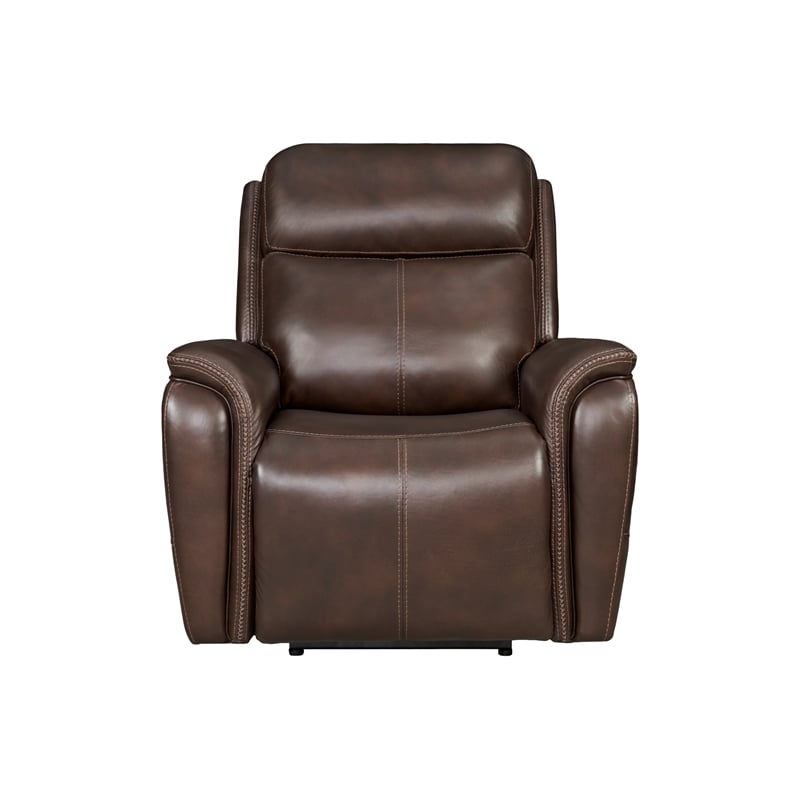 Pemberly Row Contemporary Auburn Power Reclining Sofa and 2 Recliners