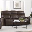 Pemberly Row Contemporary Auburn Power Reclining Sofa and 2 Recliners