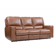 Pemberly Row Contemporary Saddle Power Reclining Sofa and Loveseat