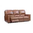 Pemberly Row Contemporary Saddle Power Reclining Sofa and Loveseat