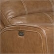 Pemberly Row Contemporary Bourbon Power Reclining Sofa and Recliner