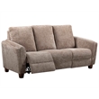 Pemberly Row Contemporary Biscotti Power Reclining Sofa and 2 Recliners