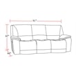 Pemberly Row Contemporary Burnt Sienna Power Reclining Sofa and Loveseat