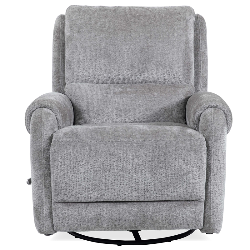 Pemberly Row Contemporary Shadowplay Manual Swivel Glider Recliner