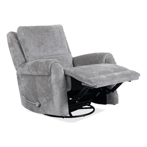 Pemberly Row Contemporary Shadowplay Manual Swivel Glider Recliner