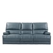 Pemberly Row Contemporary Azure Power Reclining Sofa and Recliner