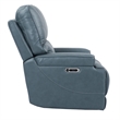 Pemberly Row Contemporary Azure Power Reclining Sofa and Recliner