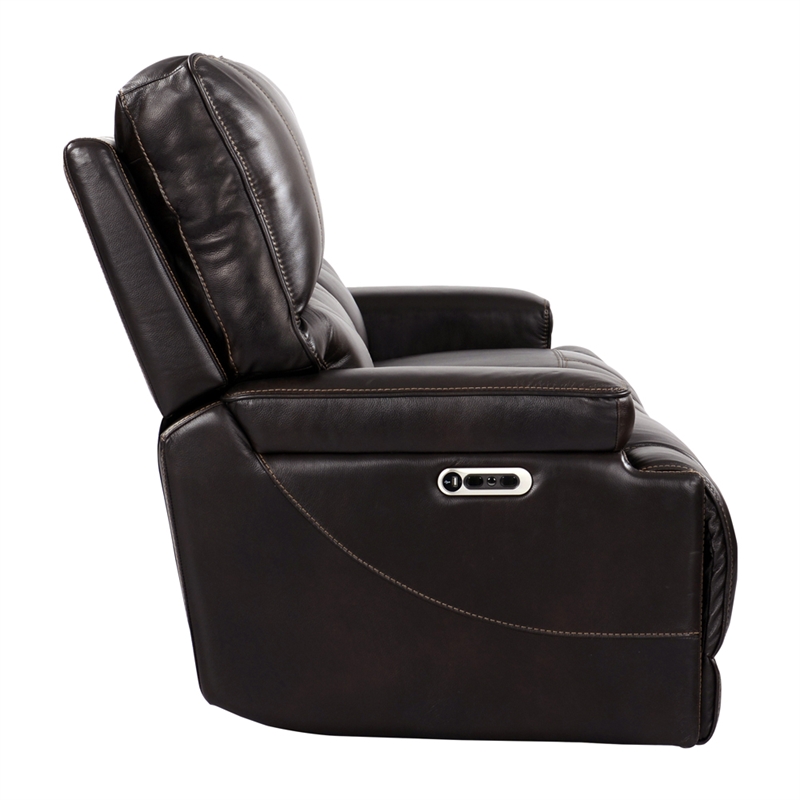 Pemberly Row Contemporary Coffee Power Reclining Sofa and Recliner