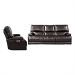 Pemberly Row Contemporary Coffee Power Reclining Sofa and Recliner