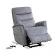 Pemberly Row Contemporary Capri Silver Power Lift Recliner Two Pack
