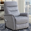 Pemberly Row Contemporary Capri Silver Power Lift Recliner Two Pack