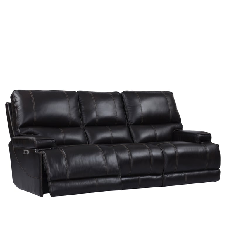 Pemberly Row Contemporary Coffee Power Reclining Sofa and Loveseat