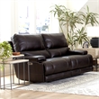 Pemberly Row Contemporary Coffee Power Reclining Sofa and Loveseat
