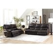 Pemberly Row Contemporary Coffee Power Reclining Sofa and Loveseat