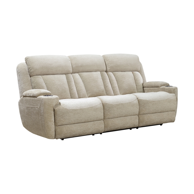 Pemberly Row Contemporary Power Reclining Sofa and Two Recliners
