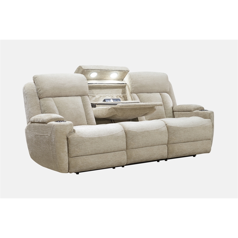 Pemberly Row Contemporary Power Reclining Sofa and Two Recliners