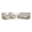 Pemberly Row Contemporary Power Reclining Sofa and Two Recliners