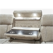 Pemberly Row Contemporary Fabric Power Reclining Sofa and Recliner