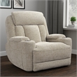 Pemberly Row Contemporary Fabric Power Reclining Sofa and Recliner