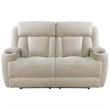 Pemberly Row Contemporary Fabric Power Reclining Sofa and Loveseat