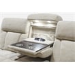 Pemberly Row Contemporary Fabric Power Reclining Sofa and Loveseat