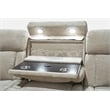 Pemberly Row Contemporary Fabric Power Reclining Sofa and Loveseat