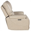 Pemberly Row Contemporary Linen Power Reclining Sofa and Two Recliners
