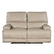 Pemberly Row Contemporary Linen Power Reclining Sofa and Loveseat