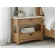 Pemberly Row Contemporary Bedroom King Poster Bed with 2 Nightstands
