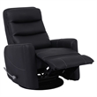 Pemberly Row Contemporary Black Swivel Glider Recliner Two Pack