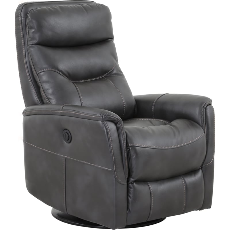 Pemberly Row Contemporary Flint Power Swivel Glider Recliner Two Pack