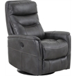 Pemberly Row Contemporary Flint Power Swivel Glider Recliner Two Pack