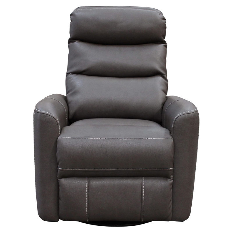 Pemberly Row Contemporary Haze Swivel Glider Recliner Two Pack