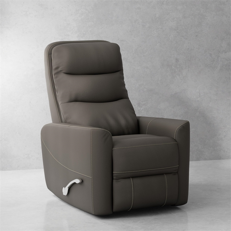 Pemberly Row Contemporary Haze Swivel Glider Recliner Two Pack
