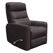 Pemberly Row Contemporary Chocolate Swivel Glider Recliner Two Pack