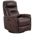 Pemberly Row Contemporary Truffle Power Swivel Glider Recliner Two Pack