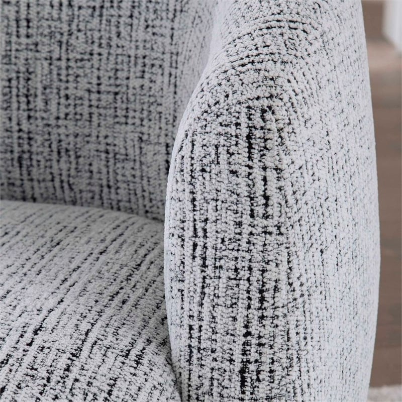 Pemberly Row Contemporary Nightshade Swivel Accent Chair Two Pack