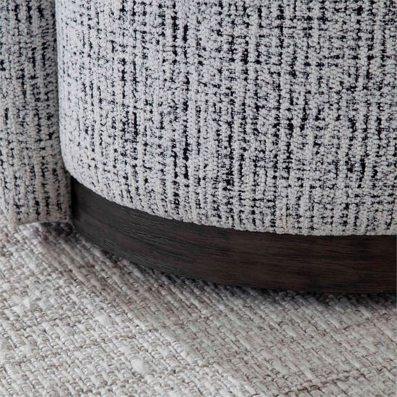 Pemberly Row Contemporary Nightshade Swivel Accent Chair Two Pack