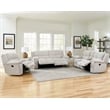 Pemberly Row Contemporary Fabric Opal Taupe Recliner Two Pack