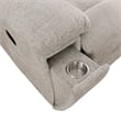 Pemberly Row Contemporary Fabric Opal Taupe Recliner Two Pack
