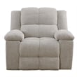 Pemberly Row Contemporary Fabric Opal Taupe Recliner Two Pack